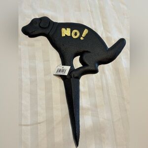 Black and Gold "NO!" Dog Poop Signage (NWT)